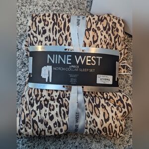 Nine West pajamas set cheetah L